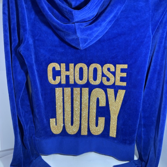 Y2K fashion Juicy Couture Royal Blue Velour tracksuit